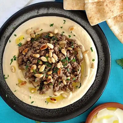 Hummus with Lamb – Dinner